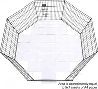 Puppy Playpen with Bottom Pad and Door, 8 Panels 24" H - Black / X-Small Pen: 24-Inch High / Playpen+Bottom - image 2