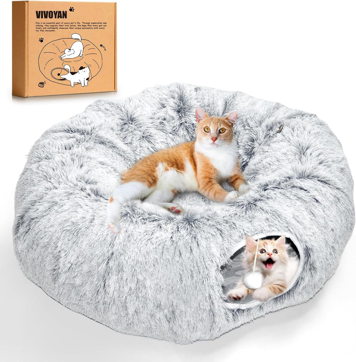 VIVOYAN Multifunctional Cat Tunnel Toy