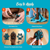 Anti-Slip Paw Grips – Non-Slip Dog Paw Traction Pads for Senior & Injured Dogs, Prevents Slipping on Hardwood & Tile Floors, Strong Adhesive, 24 Pcs (Sizes S-XXL)