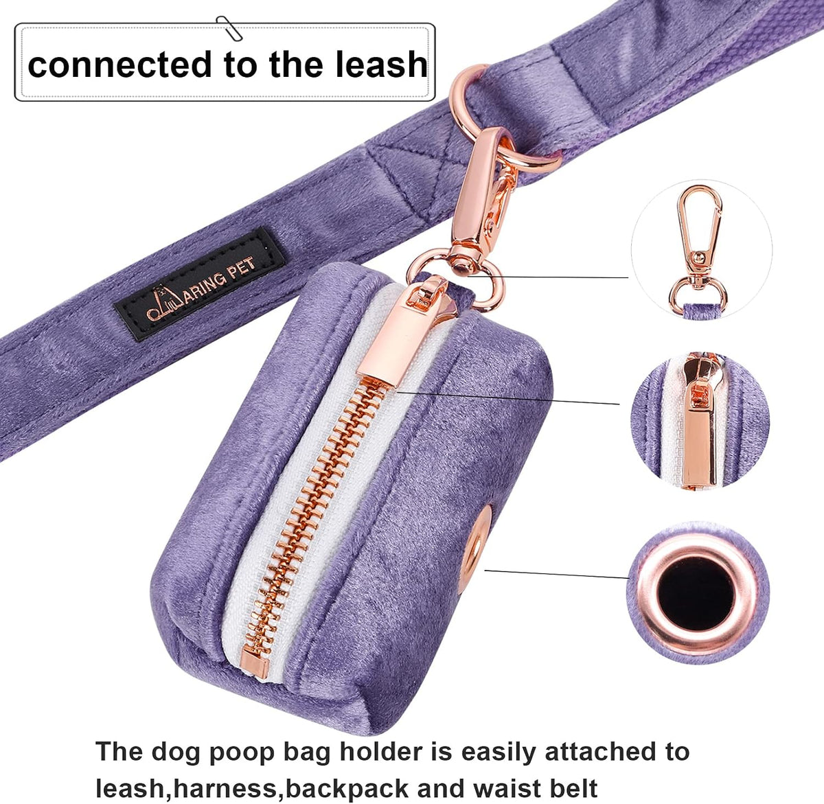 ARING PET Dog Waste Bag Dispenser - 1 Count (Pack of 1) / A:Purple - image 3
