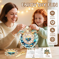 Halloween 3D Puzzles for Adults Halloween Puzzle Clock Adult Craft – Fun for Kids & Family - Turtle Clock - image 4
