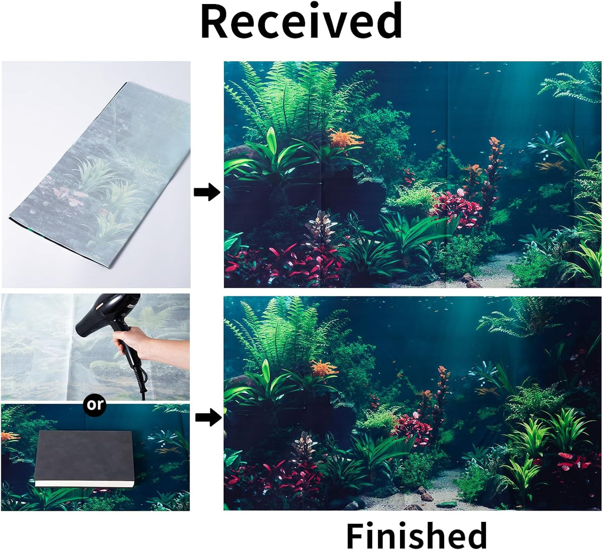 3 Pack Aquarium Background - 30x18 Inch - image 3