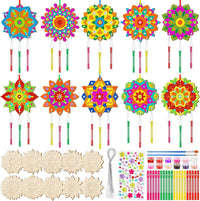JellyArch DIY butterfly wind chime kit with 30 wooden butterflies and tubes - view 2