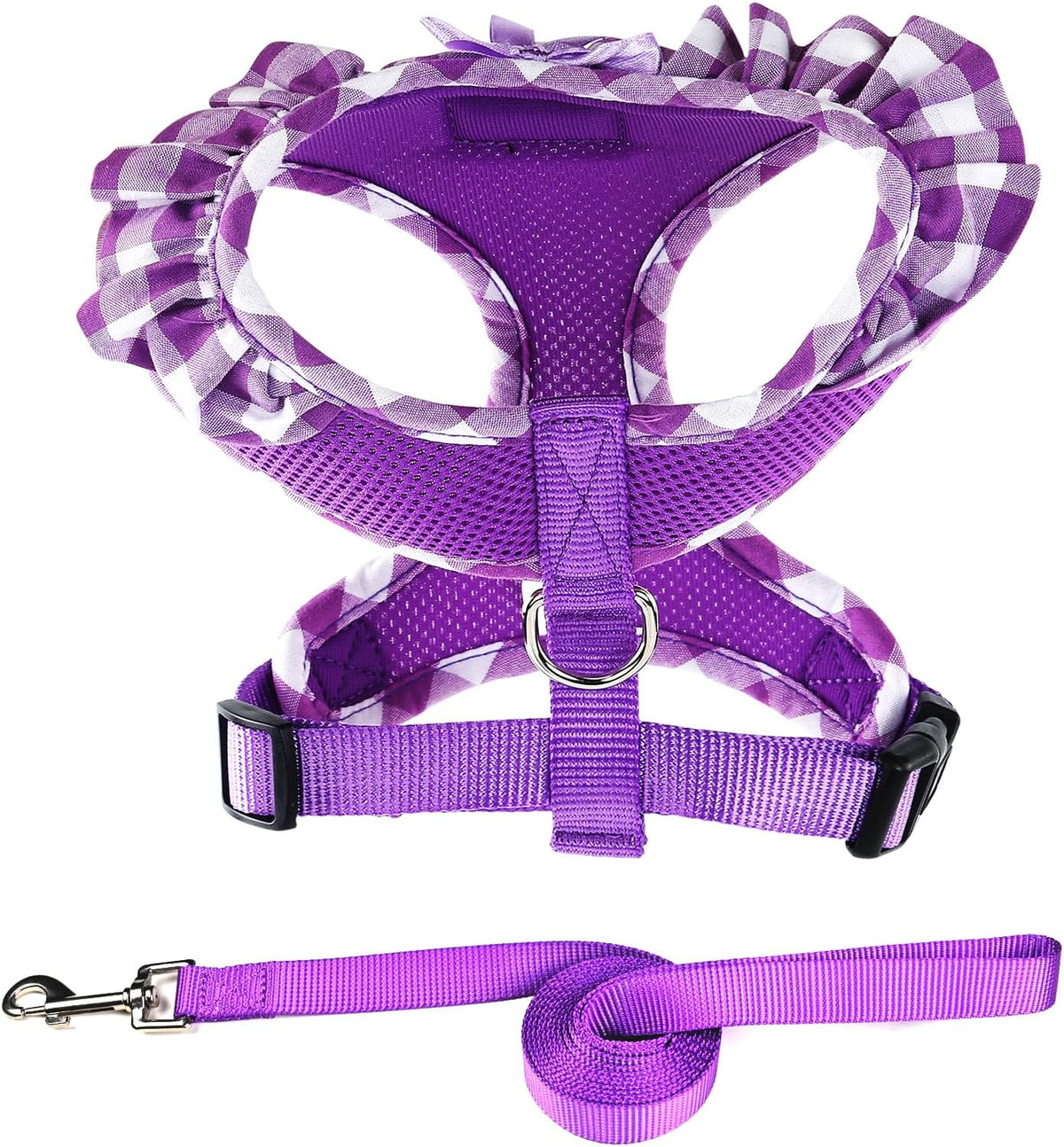 SuperBuddy Upgraded Soft Mesh Dog Harness - L (Neck Girth 15"; Chest Girth: 18.1"-24") / Purple-2 - image 2