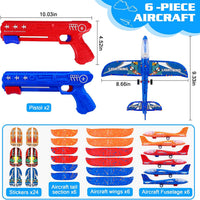 LJZJ 3pk LED Foam Plane Launcher - 6 Planes (2 Launchers) - image 2