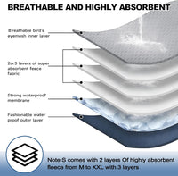 Washable Belly Bands for Male Dogs, Reusable Dog Diapers Male - Large (18"-21") / Plain + Print - image 4
