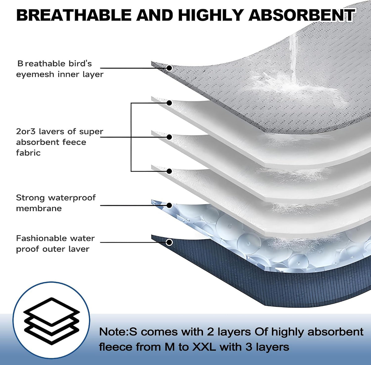 Washable Belly Bands for Male Dogs, Reusable Dog Diapers Male - Large (18"-21") / Plain + Print - image 4