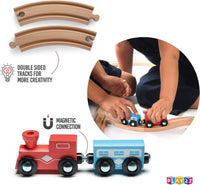 Wooden Train Track 52 PCS Set - image 3