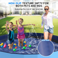 47'' Foldable Dog Pet Bath Pool, Heavy Duty Non-Slip Kiddie Pool - 7XL - 120*19.7 IN-964.5 Gal - image 2