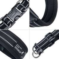 EXCELLENT ELITE SPANKER Reflective Step-in Dog Harness Vest Chest - Black / M-Chest 19-22" - image 2