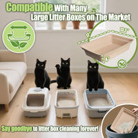 Disposable Litter Box for Cats Large: 2/4/6/8-Pack 17.5X 13.5in - 8 Packs - image 3