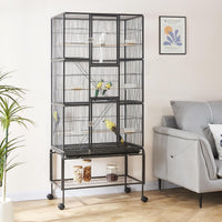 Panana 69inch Height Large Bird Cages Parrot Cage Wide Flight Metal - image 4