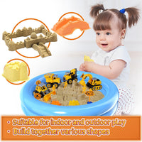 YIDESTARS Construction Sensory Bin Large Take Apart Trucks - image 2