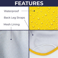 Long Dog Dachshund Raincoat, Waterproof Rain Jacket - Medium - image 4