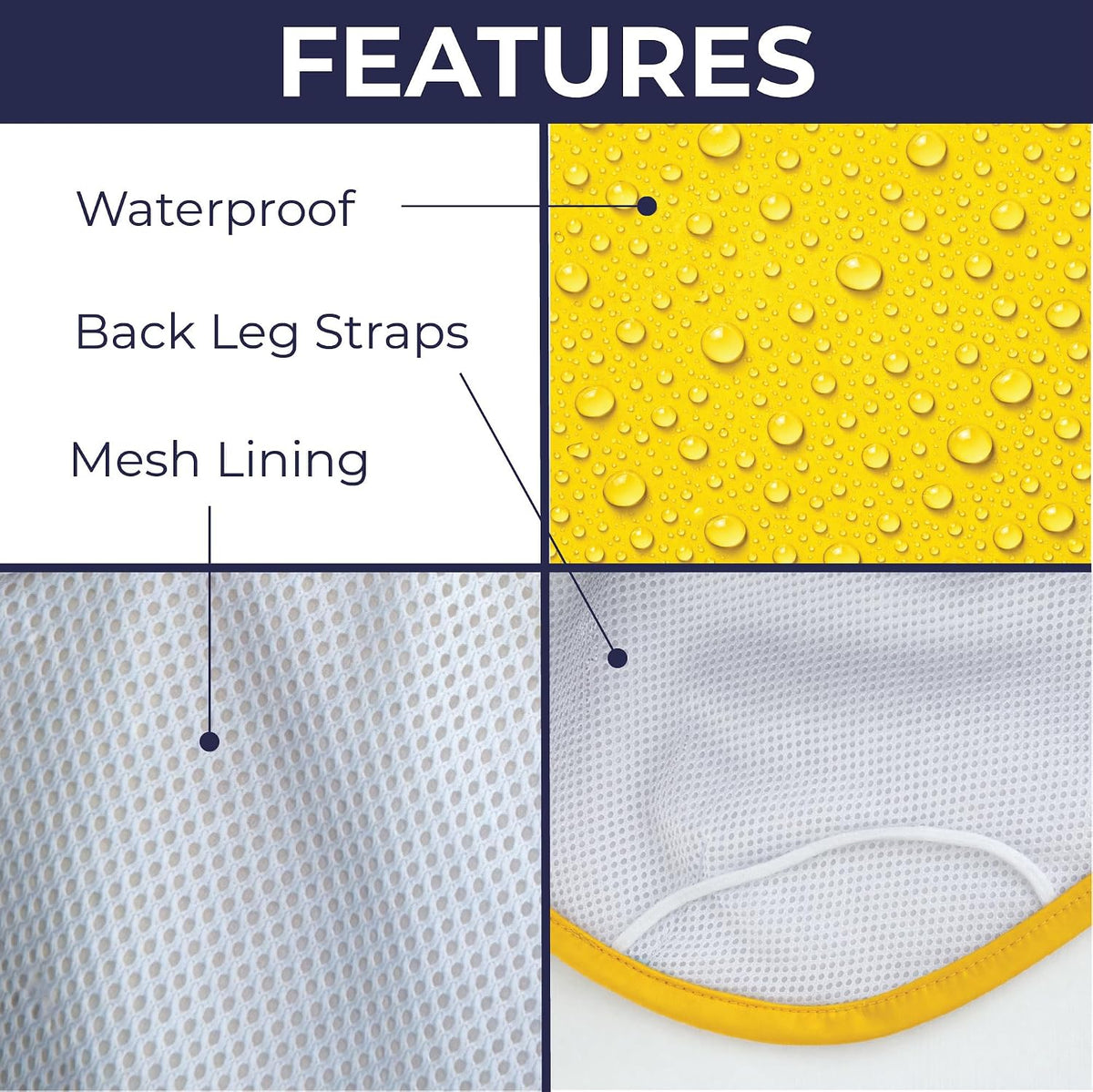 Long Dog Dachshund Raincoat, Waterproof Rain Jacket - Medium - image 4