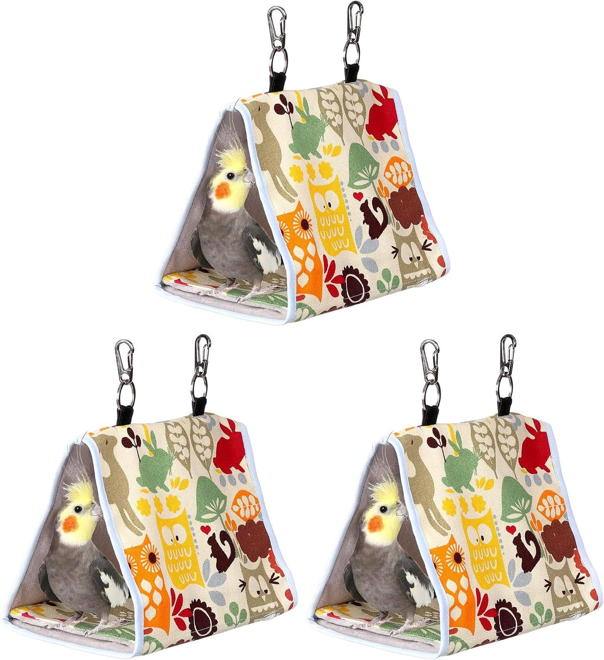 Kintor Bird Nest Snuggle Hut Tent - S (Pack of 3) / Yellow Owl