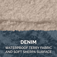 Furhaven Waterproof & Self-Warming Throw Blanket for Dogs & Indoor - 30.0"L x 20.0"W x 0.25"Th / Cozy Denim - image 4