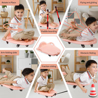 LLYJJKUWL large plastic scooter board for kids with side handles and swivel wheels - view 13