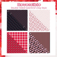 PAWCHIE Dog Bandanas Small Reversible Styles Pet Triangle Scarf Bibs - Valentine's Day Style / Large - image 4