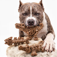 3-Pack Dog Toys for Aggressive Chewers 25-90 lbs, Bacon Flavored