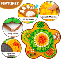Snuffle Mat for Dogs, Pet Snuffle Mat for Small and Medium Dogs - Green / One Size - image 4