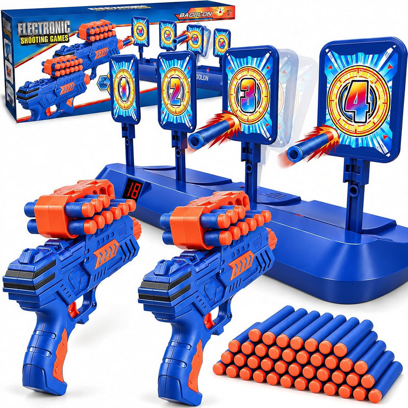 BAODLON Digital Shooting Targets with Foam Dart Toy Gun