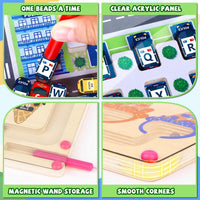 Ice Cream Magnetic Color and Number Maze - Magnet Toys - Ice Cream + Parking Lot - image 3