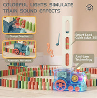 PREPHY Domino Train Toys Kids Games - Morandi Blue - image 3