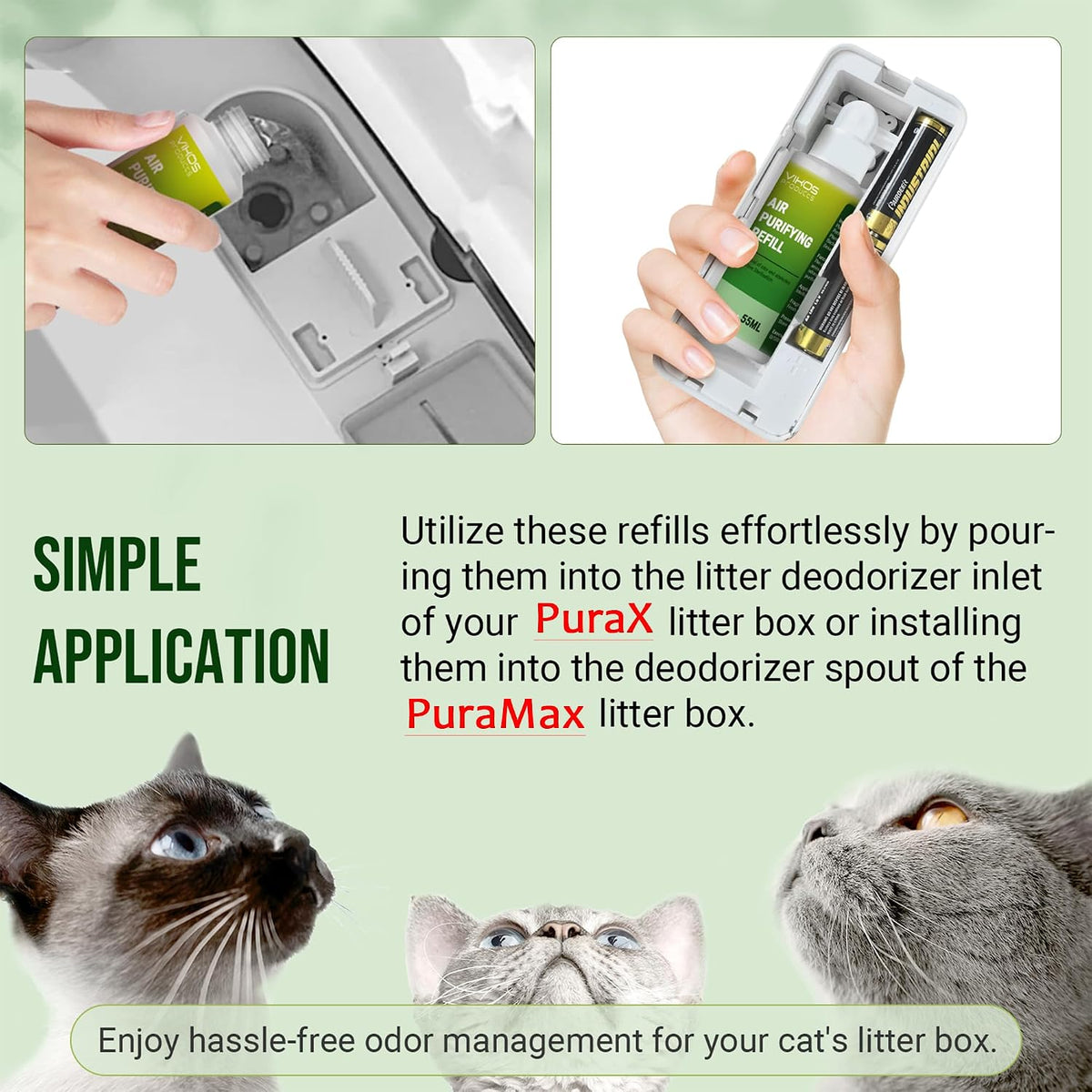 Cat Litter Deodorizer for PET-KIT PuraX PuraMax Self-Cleaning Litter - Fresh Lotus - image 3