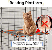 Cat Cage Indoor with Litter Box 3-Tier DIY Cat Playpen Detachable - 28.6"L x 17.8"W x 41.3"H - image 4