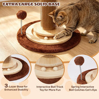 46" Tall Cat Scratching Post - Brown(46" Tall) - image 3