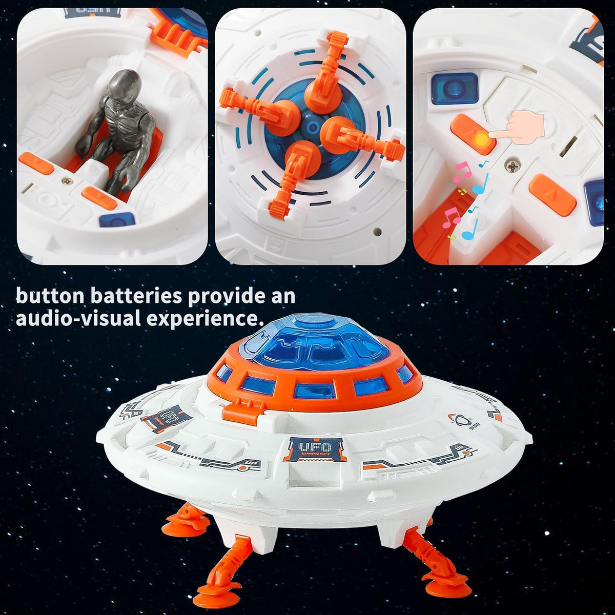 Wbzle space shuttle toy and rocket playset with astronauts, light and sound - view 18
