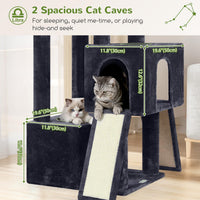Globlazer Z78 Heavy Duty Cat Tree for 20lbs Large Adult Cats - Dark Grey / 78 inch - image 3