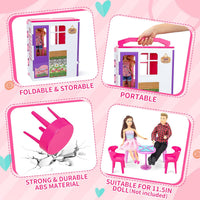 Style Shine Foldable Doll House - 1-Story House - image 4