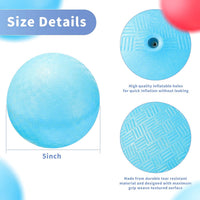 Civaner 2 Pack 5 Inch Dodgeball Balls Red & Blue Playground Balls – Fun for Kids & Family - image 2