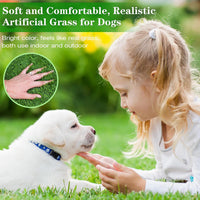 GLOBREEN 34" x 23" Fake Grass Pee Pad for Dogs Potty Training Turf - Green-01 / 32x45 Inch - image 2