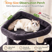 Globlazer F70 Pro Heavy Duty Cat Tree Tower for Indoor Cats Large - Dark Grey / L - image 2