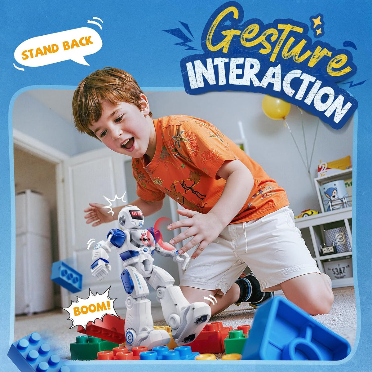 Ruko 6088 Robot Toys for Kids, Programmable - Blue-classic - image 2