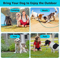 Dog Tie Out Cable 10FT-500Lbs,Heavy Duty Dog Leads&Tether for Yard with Swivel Hook,Small Large Dogs Leash Line for Outside,Rust Chew Proof Dogs Run Cable for Outdoor Camping(Teal, 10FT)