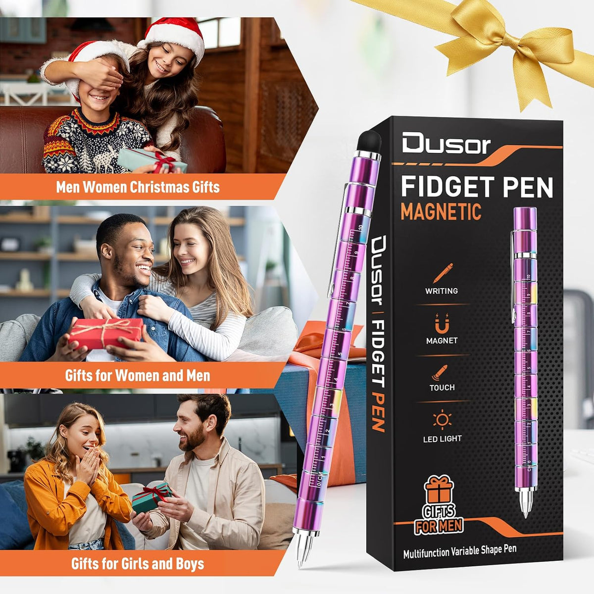 Gifts for Men Fidget Pen, Christmas Stocking Stuffers for Men Teen Boys – Fun for Kids & Family - Multicolored - image 2