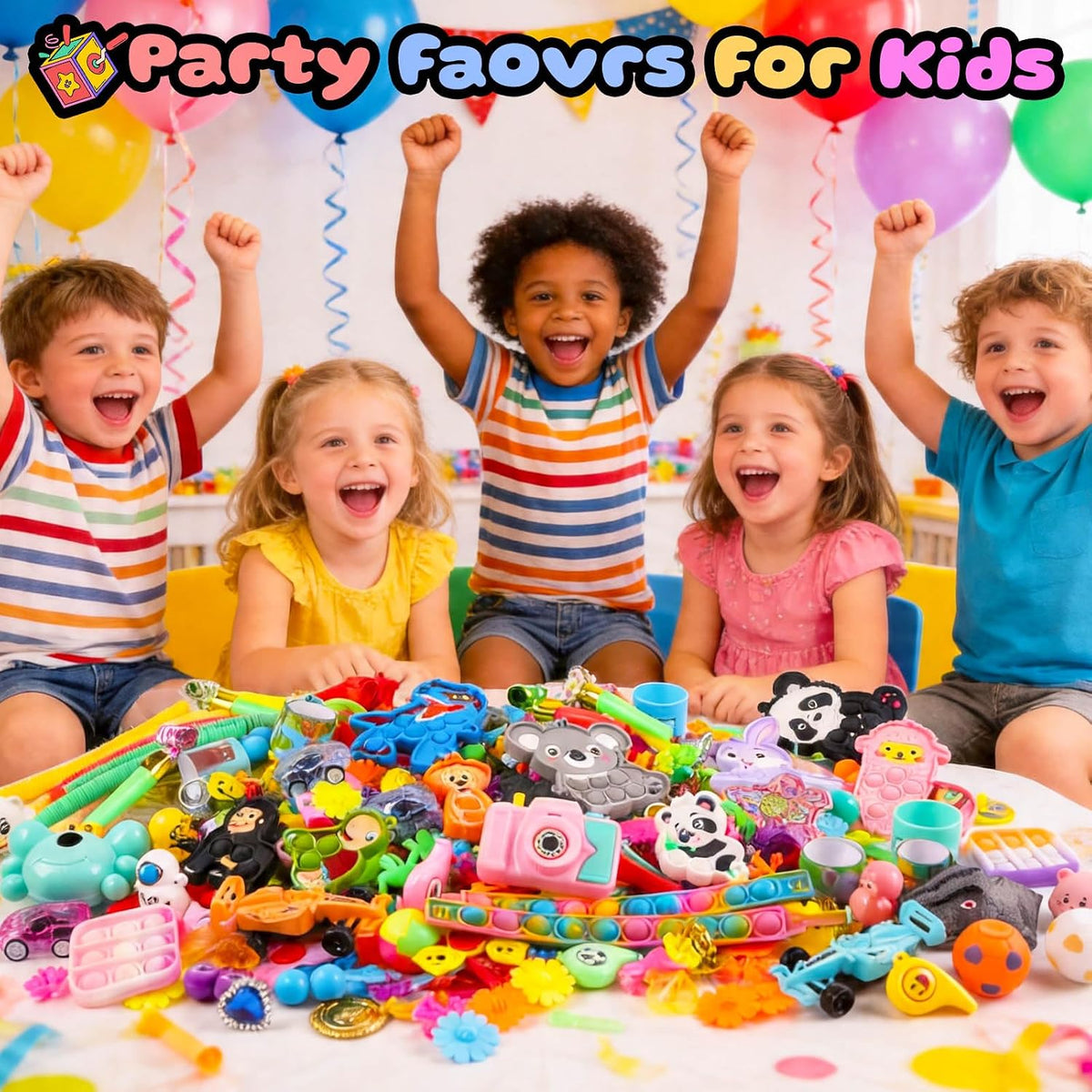 Kiss Monkey 640 PCS Party Favors for Kids, Fidget Toys Bulk - image 4