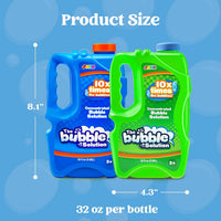 JOYIN 2 Bottles Bubbles Refill Solutions 64 oz - Blue+green / 64 Ounce - image 4