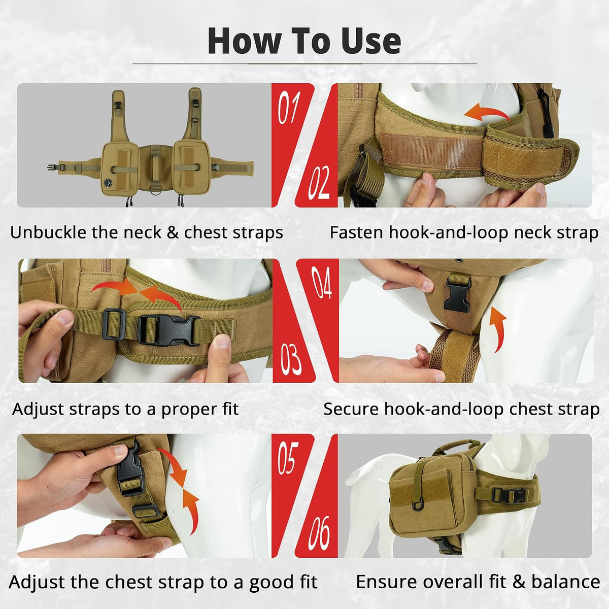 Himal Outdoors Dog Backpack & Saddle Bag - Brown - image 4