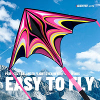Kite, Large Delta Kites for Kids and Adults - Pink - image 3