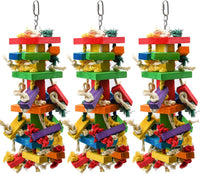 RUBY.Q 20in Large Parrot Toy - 3 Pack