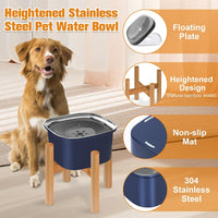 3L Elevated Dog Water Bowl - Blue - image 3