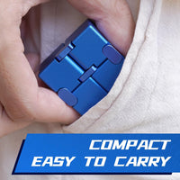 DOLASEV silver metal infinity cube fidget toy made of zinc alloy - view 12