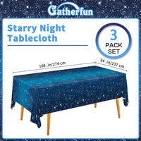 Gatherfun Football Party Decorations Disposable Tablecloth Plastic - Space - image 2