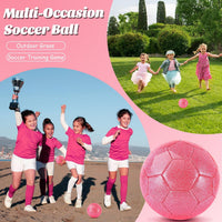 DLUGOPIS sparkling pink size 2 toddler soccer ball for ages 3 to 8 - view 16