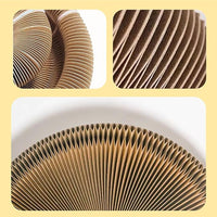 Kitty Curlz Cat Scratching Board, Magic Organ Cat Toy, Made of Recyclable Corrugated Cardboard, Scratch-Resistant and Abrasion-Resistant, Foldable for Indoor